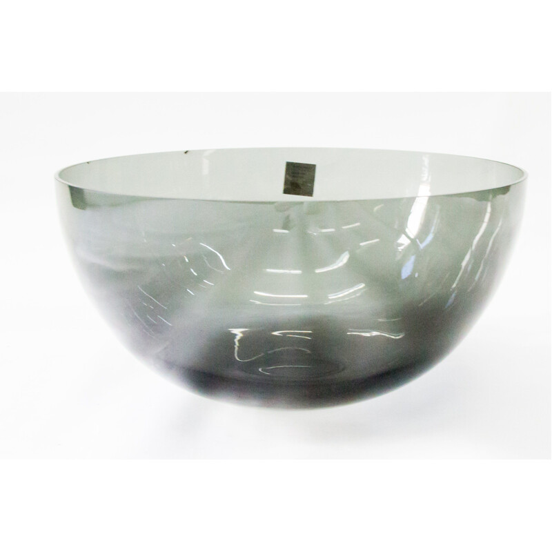 Vintage bowl handmade in glass 1970s