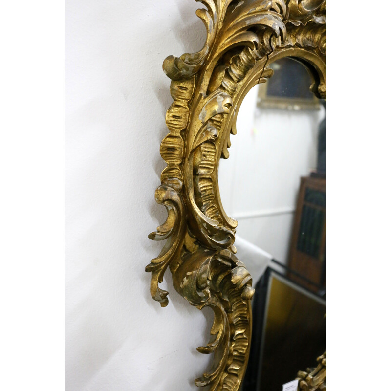 Miroir vintage "Rococo" des annés 30