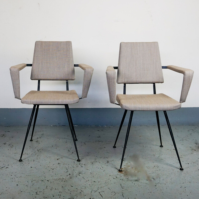 4 Italian velca vintage chairs from the 50s  