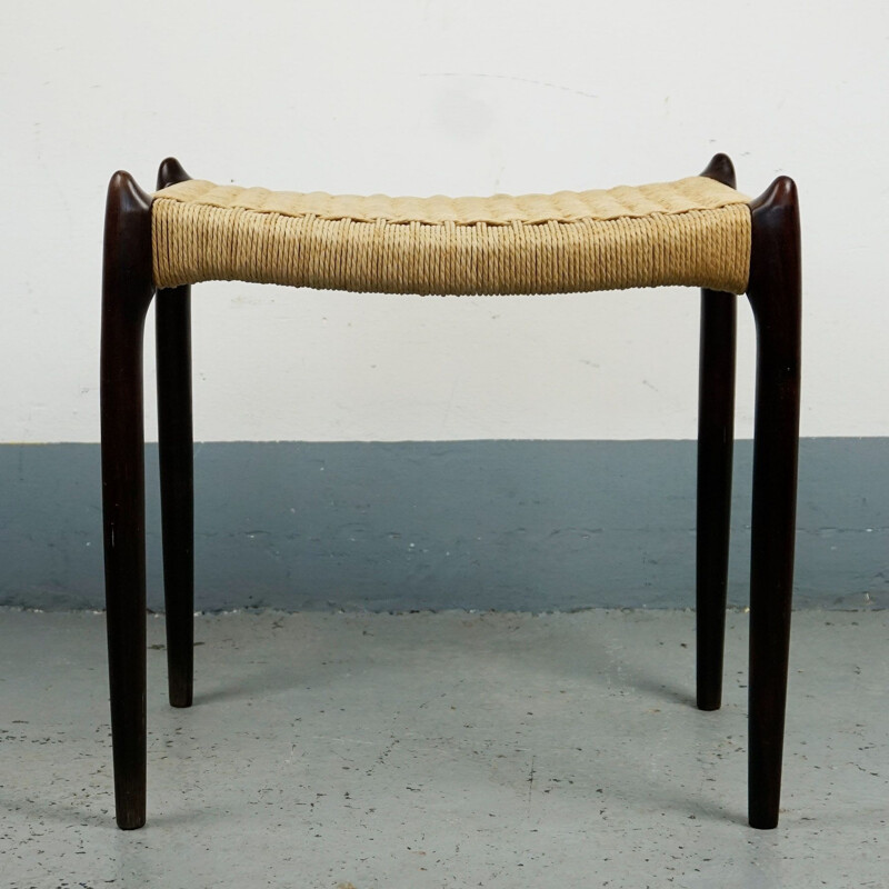 Scandinavian vintage stool in rosewood by Niels Otto Moller, 1960