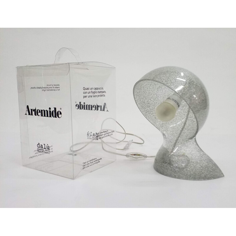 Vintage desk lamp for Artemide in silvered plastic 1990s