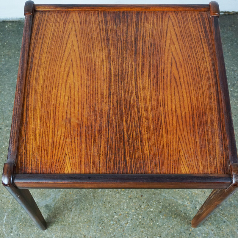Vintage scandinavian side table for BRDR Furbo in rosewood 1960s