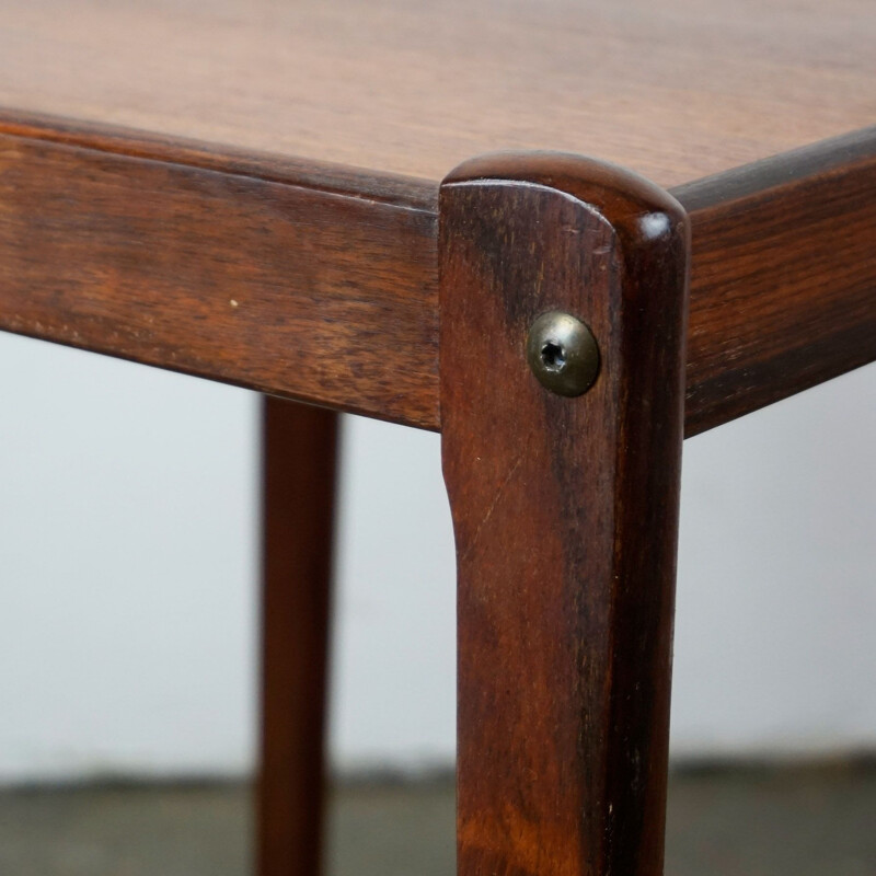 Vintage scandinavian side table for BRDR Furbo in rosewood 1960s