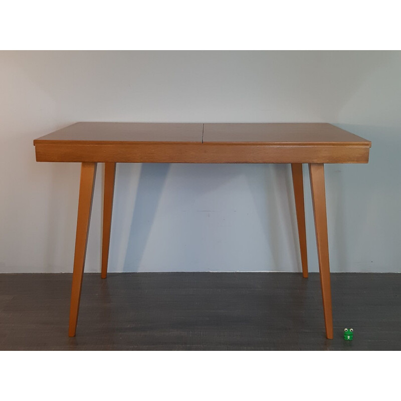 Vintage expandable table for Tatra in beechwood 1960
