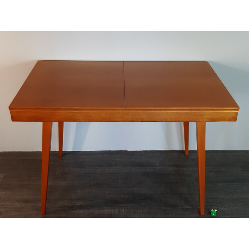 Vintage expandable table for Tatra in beechwood 1960