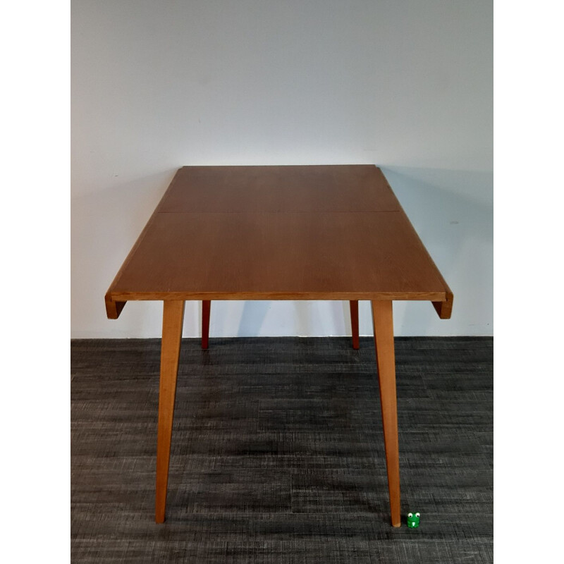 Vintage expandable table for Tatra in beechwood 1960