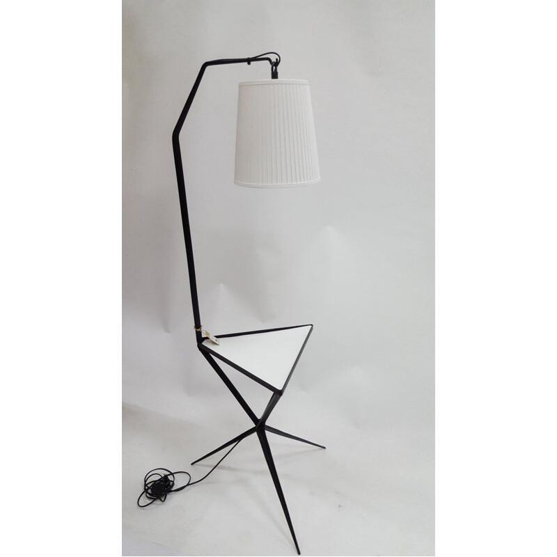 Vintage Iron Floor Lamp 1970s