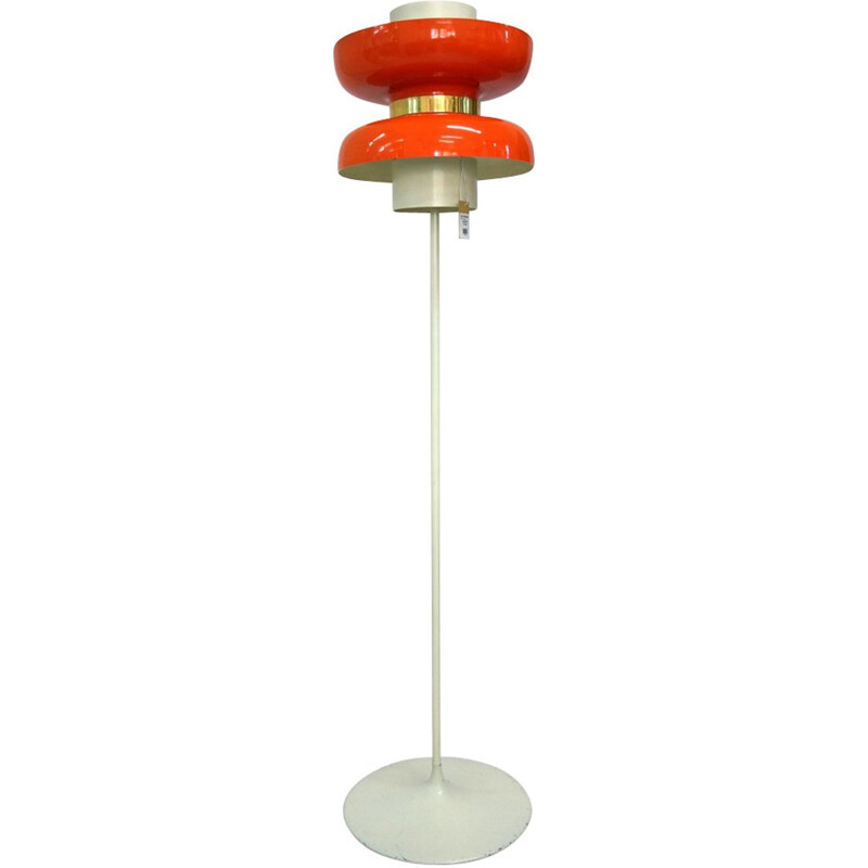 Vintage floor lamp orange 1960s