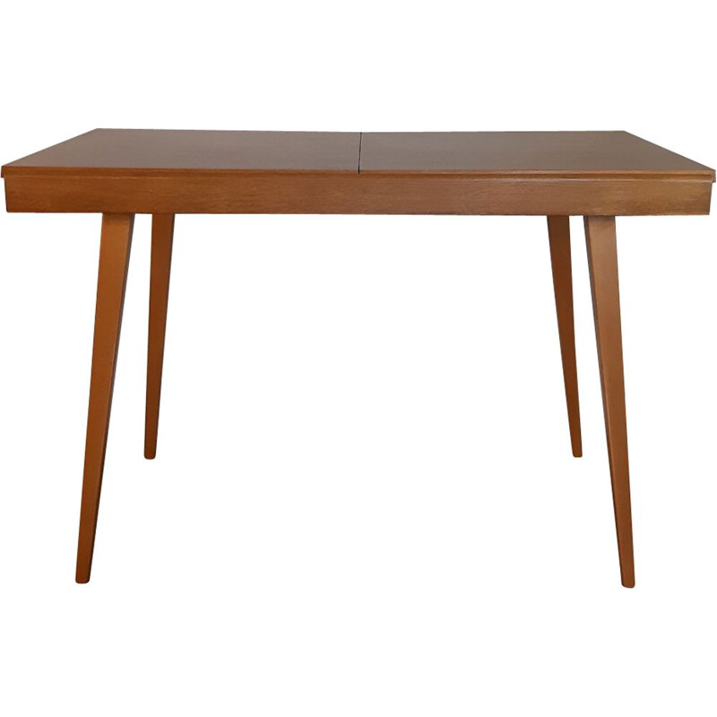 Vintage expandable table for Tatra in beechwood 1960