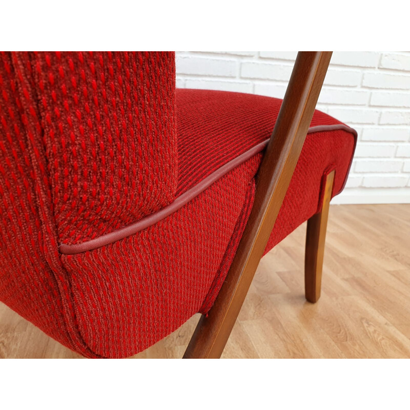 Vintage beech armchair 1960