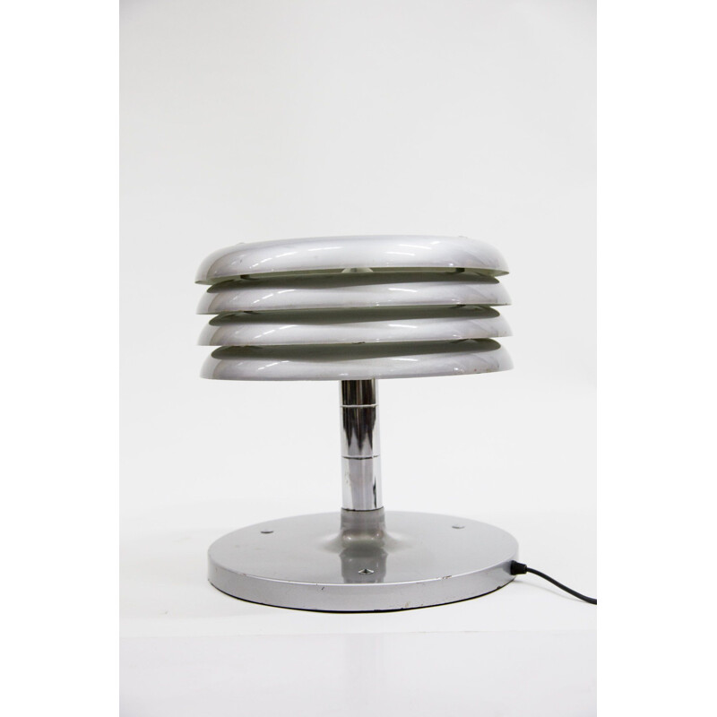 Vintage table lamp by Nádai Tibor in iron and aluminium 1960s