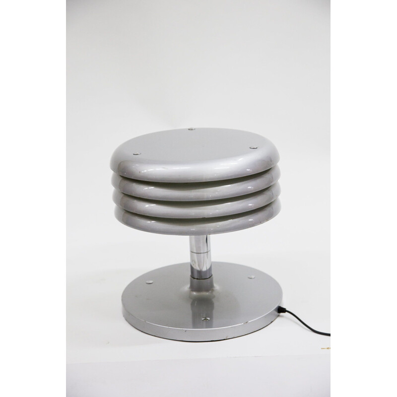 Vintage table lamp by Nádai Tibor in iron and aluminium 1960s