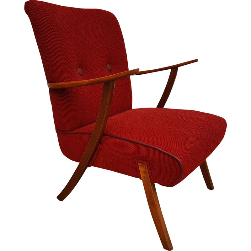 Vintage beech armchair 1960