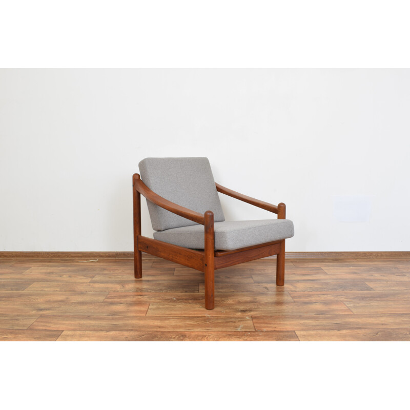 Set of 2 vintage armchairs in teak Denmark 1960s