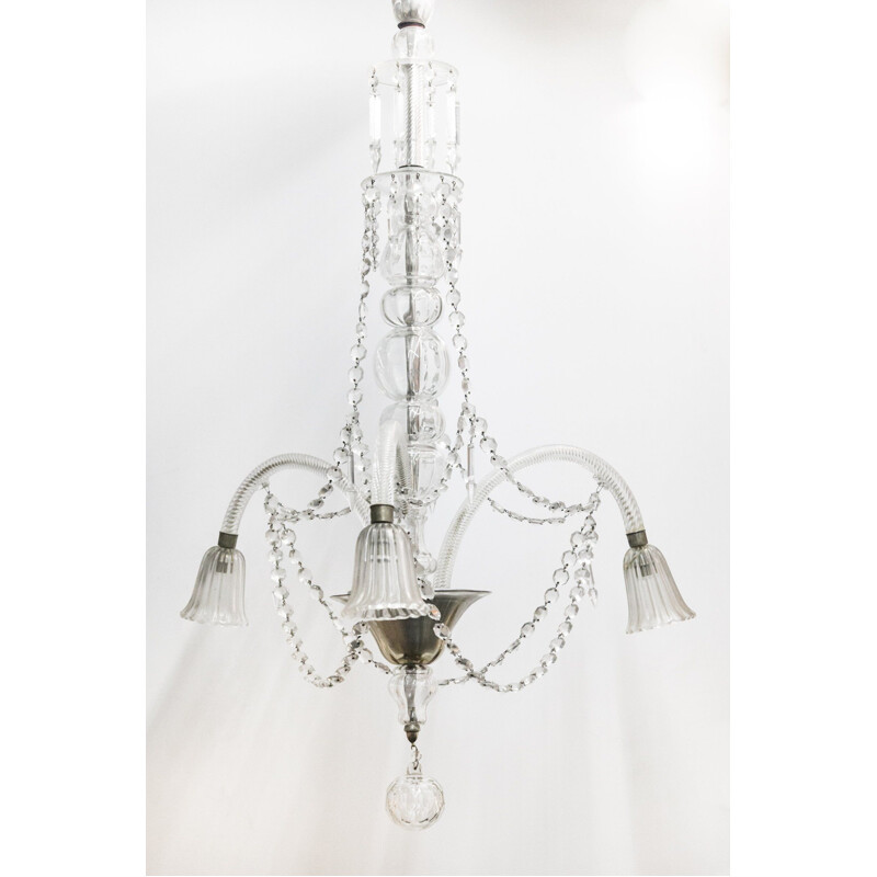 Vintage chandelier in Murano glass 1970s