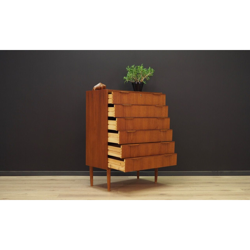 Vintage chest of drawers in teak from the 70s