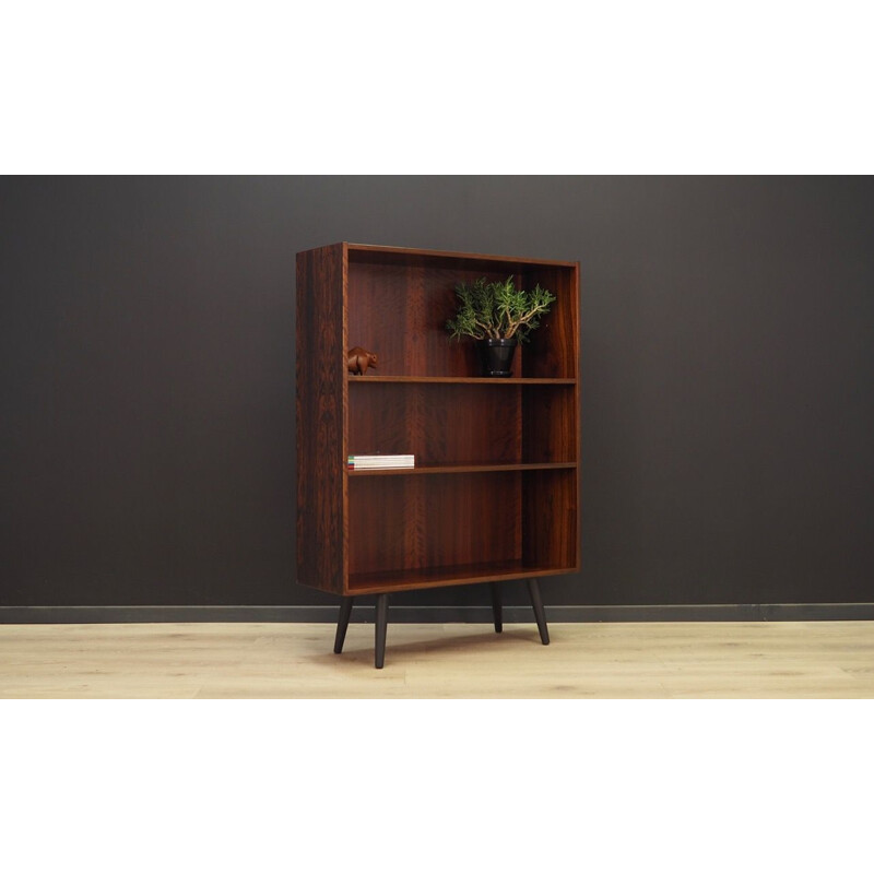 Vintage scandinavian bookcase in rosewood,1960