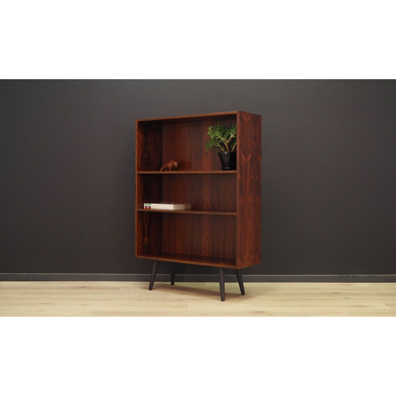 Vintage scandinavian bookcase in rosewood,1960