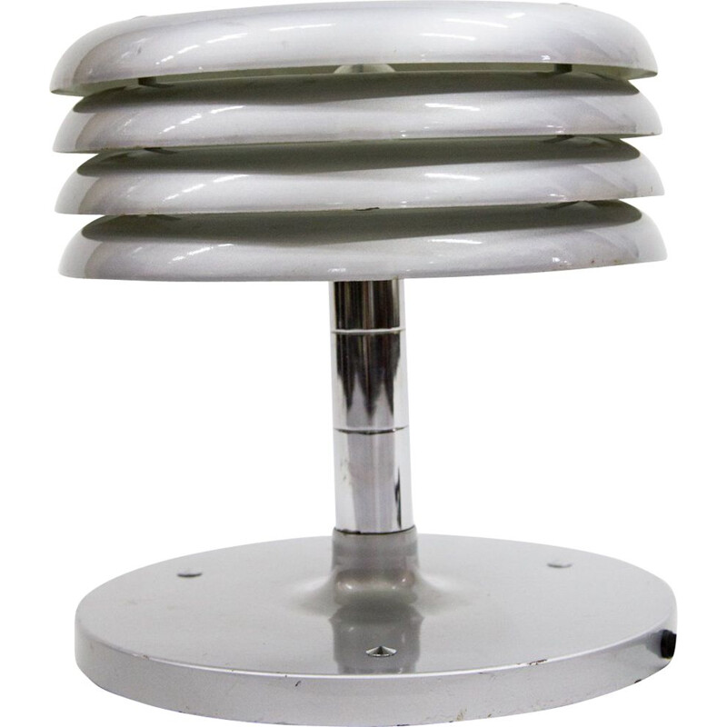 Vintage table lamp by Nádai Tibor in iron and aluminium 1960s