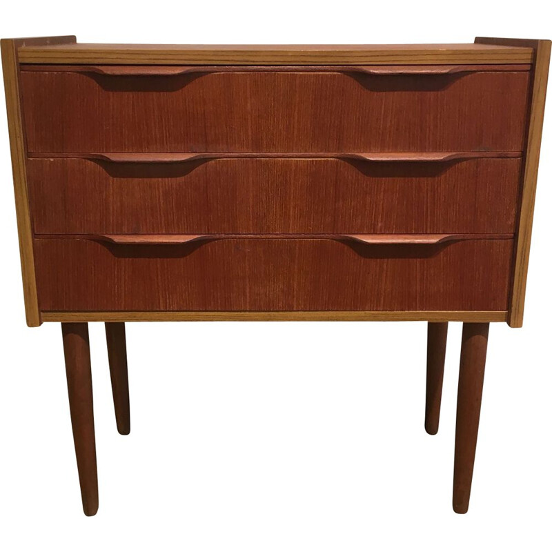 Vintage teak chest of drawers 1960