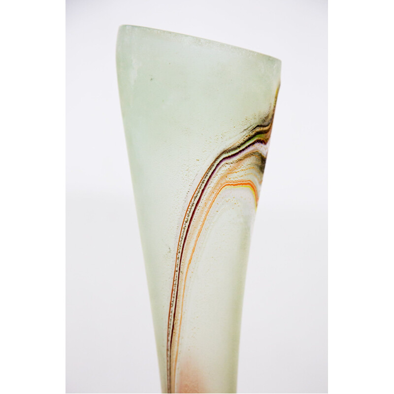 Large vintage floor vase in Murano glass 1970