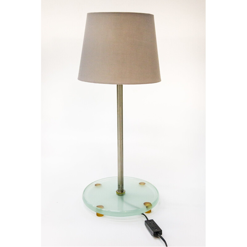 Vintage table lamp by HALO Design in steel and glass 1990s