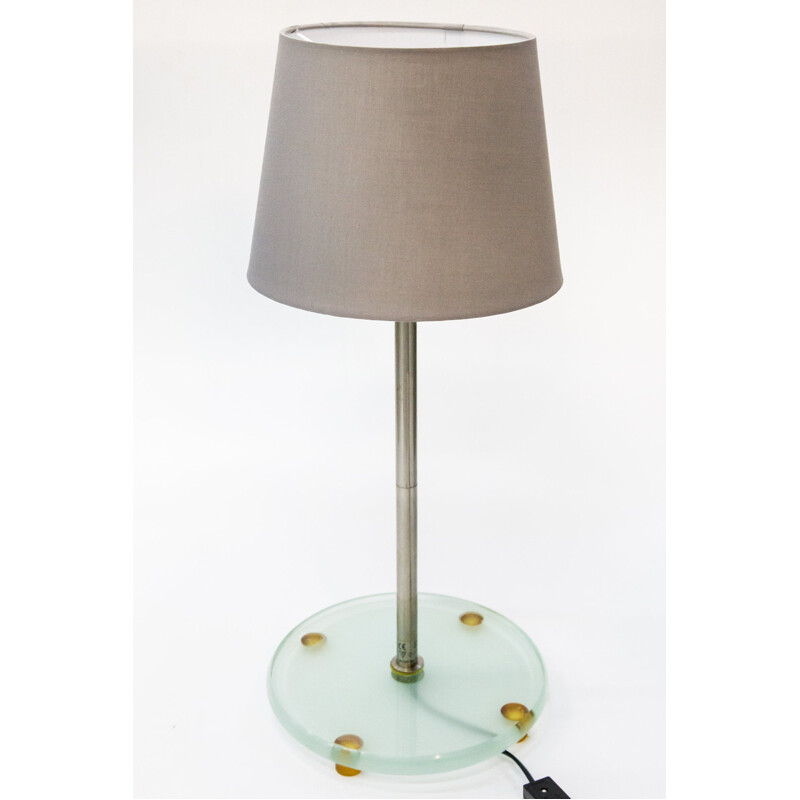 Vintage table lamp by HALO Design in steel and glass 1990s