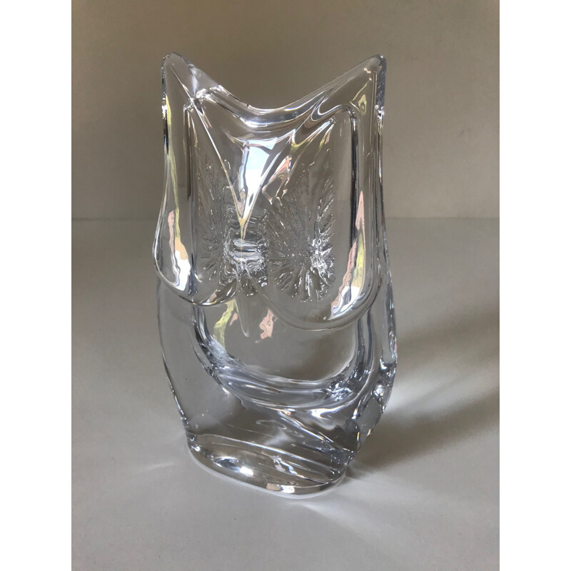 Vintage crystal owl by Daum