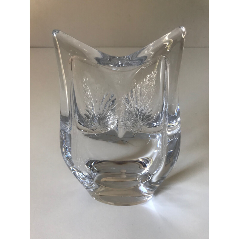 Vintage crystal owl by Daum