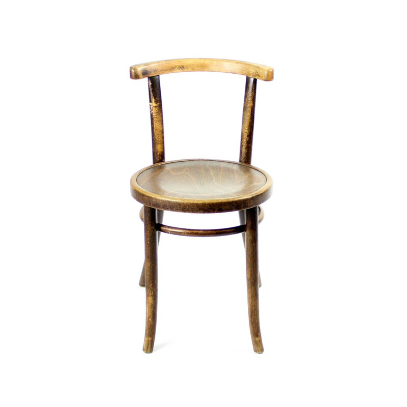 Chaise vintage Thonet en bois de chêne des années 1930