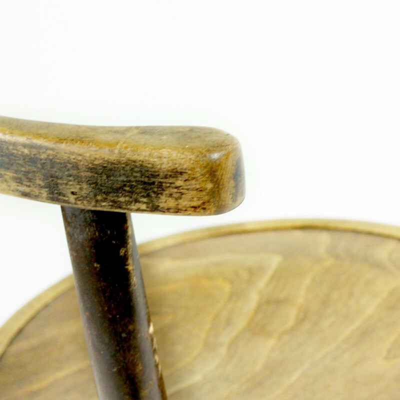 Chaise vintage Thonet en bois de chêne des années 1930