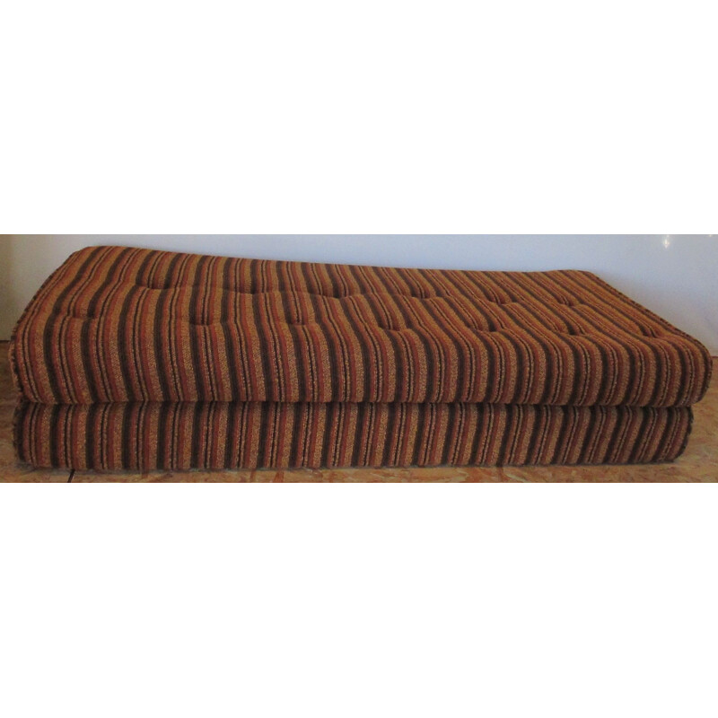 Vintage convertible sofa in wool 1970