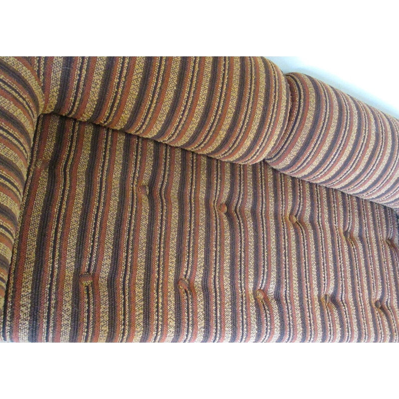 Vintage convertible sofa in wool 1970