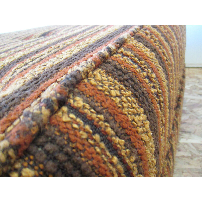 Vintage convertible sofa in wool 1970