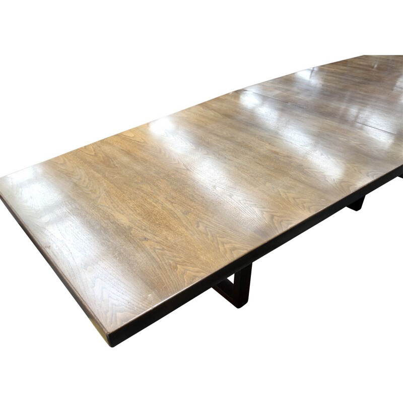 Large vintage conference table 1970s