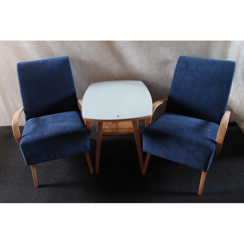 Vintage set of 2 armchairs by Jaroslav Smidek for TON 1960