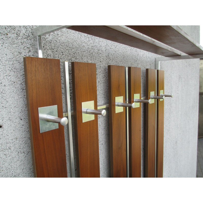 Vintage Coat Rack in walnut 1970s