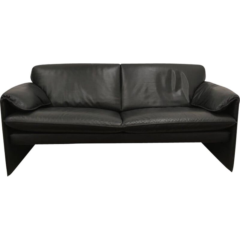Vintage model Bora Bora sofa for Leolux in black leather 1980s