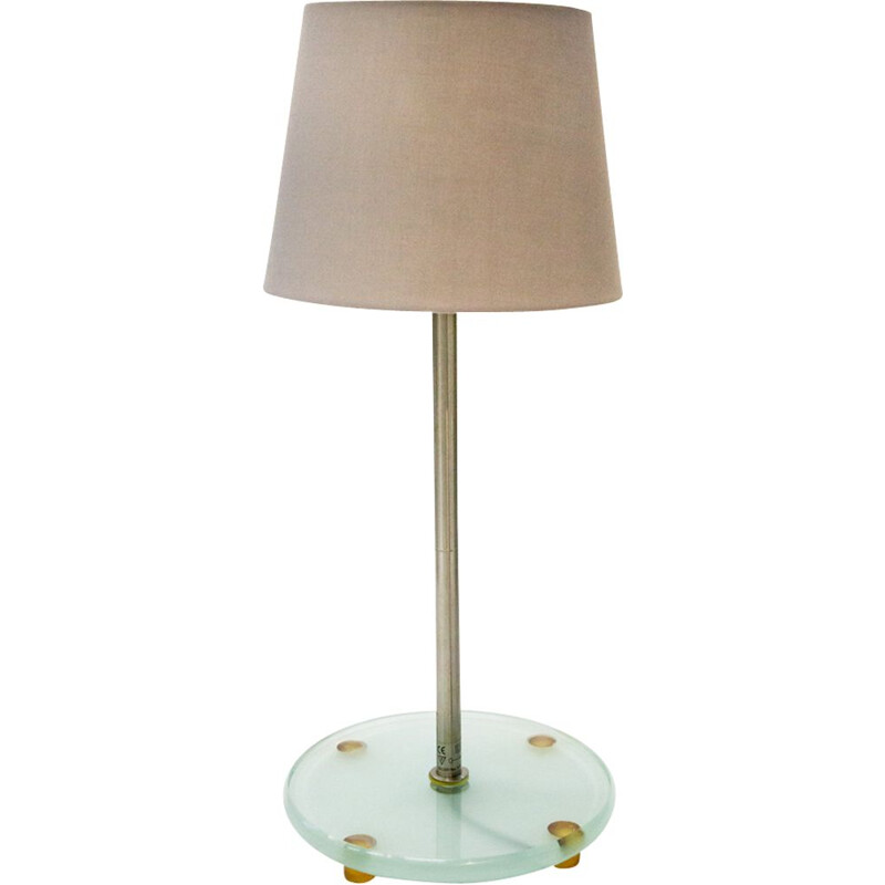 Vintage table lamp by HALO Design in steel and glass 1990s