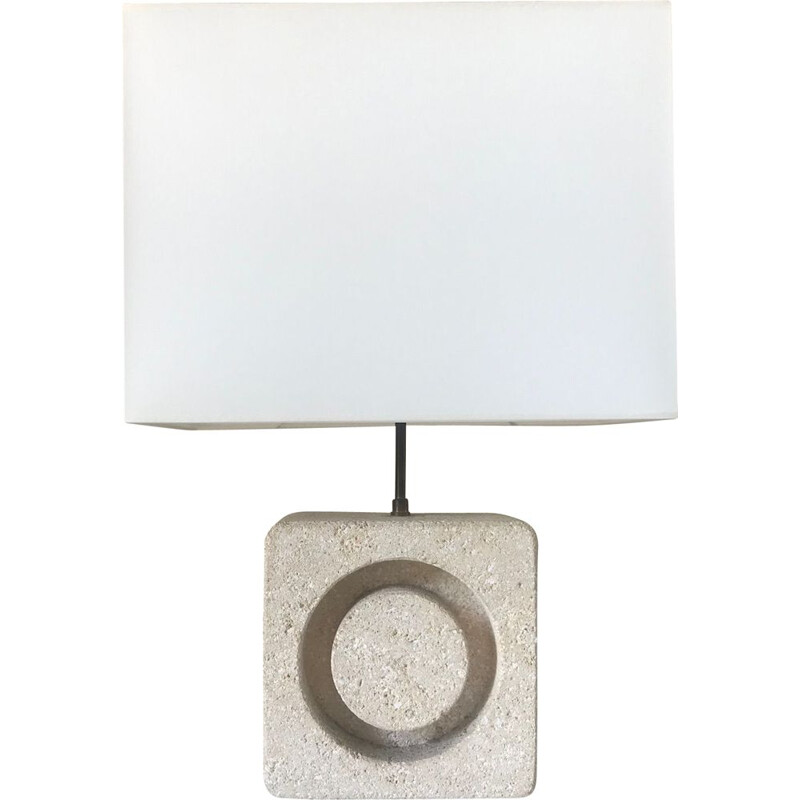 Vintage stone lamp dlg tormos design 1960
