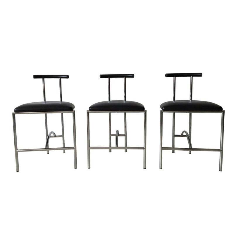 Set of 3 Padova Italy stools, Rodney KINSMAN - 1985