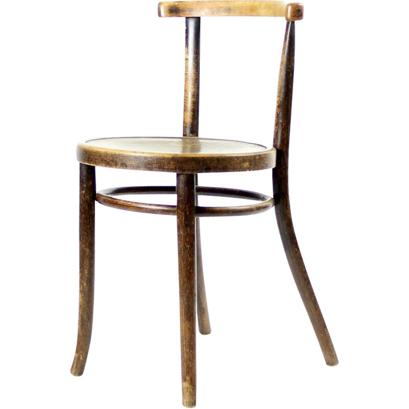 Vintage Thonet chair in oakwood 1930s