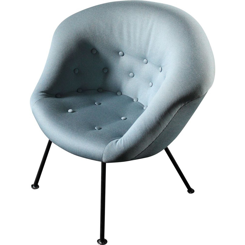 Blauwe vintage fauteuil, 1970