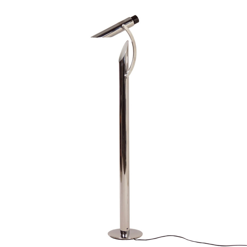 Vintage "Tharsis" floor lamp chrome plated by Fase, Madrid, 1970