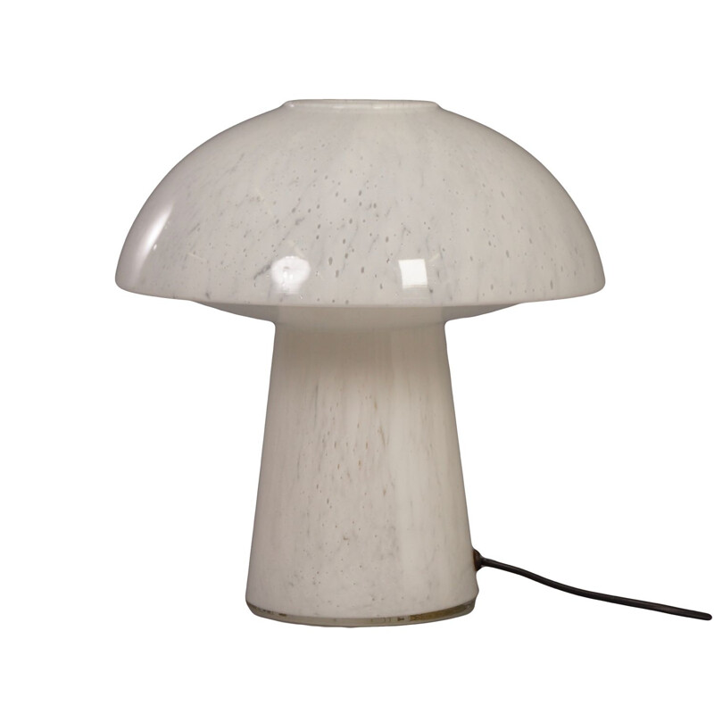 Lampe vintage champignon pour Glashàtte Limburg Leuchten en verre d'opale 1970