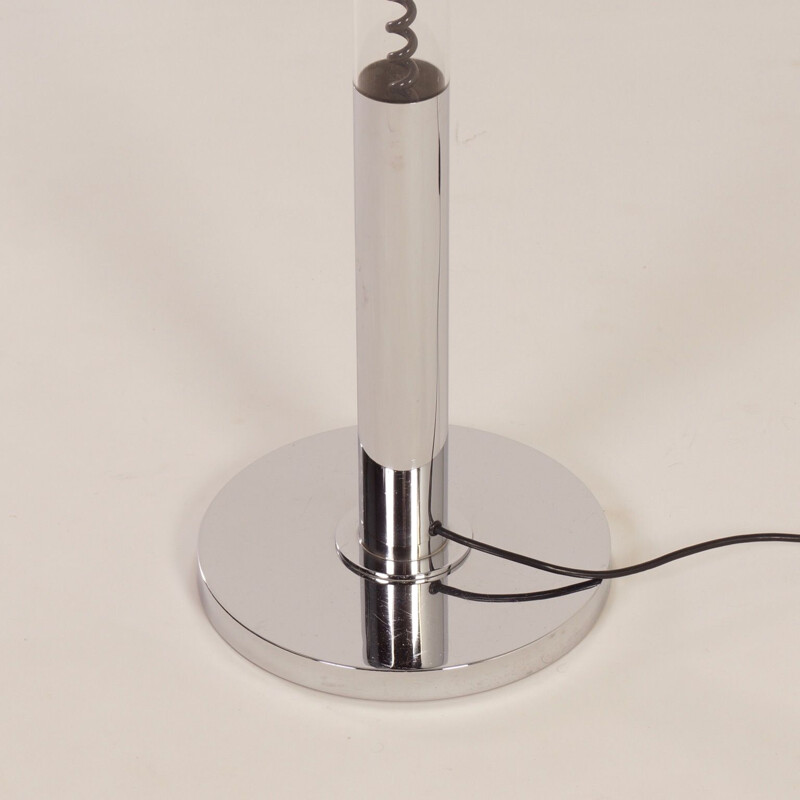 Vintage floor lamp for Cosack with flexible arm in metal and perspex 1970s