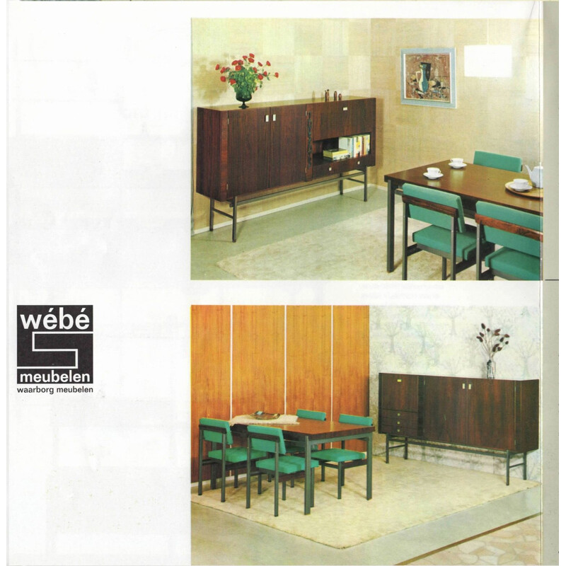 Set van 4 vintage Pali stoelen door Louis van Teeffelen voor Wébé, 1960