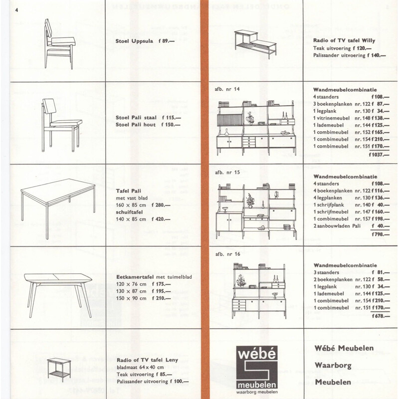 Set of 4 vintage Pali chairs by Louis van Teeffelen for Wébé, 1960