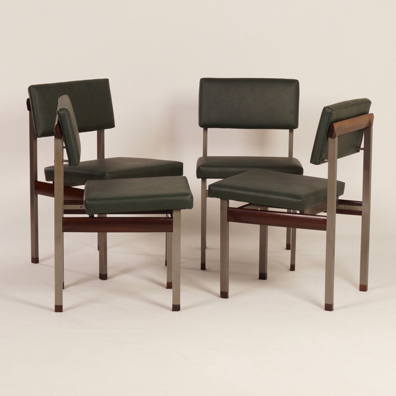 Set of 4 vintage Pali chairs by Louis van Teeffelen for Wébé, 1960