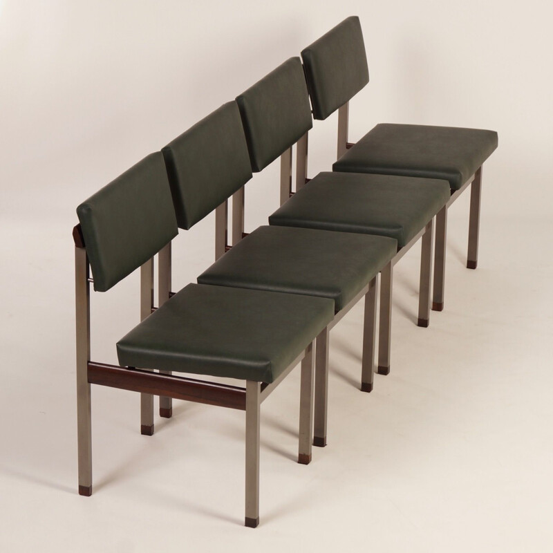Conjunto de 4 cadeiras Pali vintage de Louis van Teeffelen para Wébé, 1960